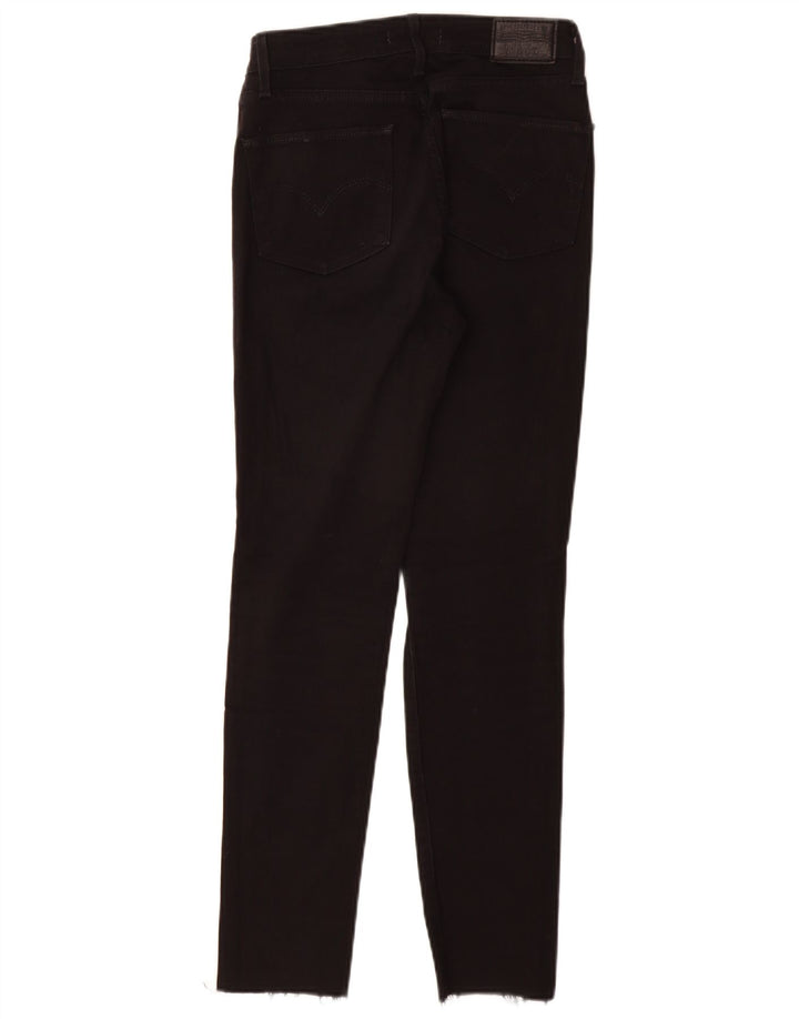 LEVI'S Γυναικείο 721 Ψηλό Skinny Jeans W27 L28 Μαύρο βαμβακερό