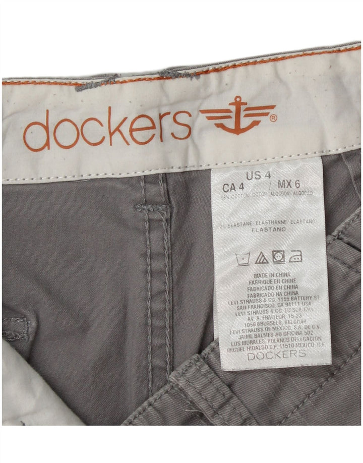 DOCKERS Γυναικείο σορτς Chino US 4 Small W28 Γκρι βαμβακερό