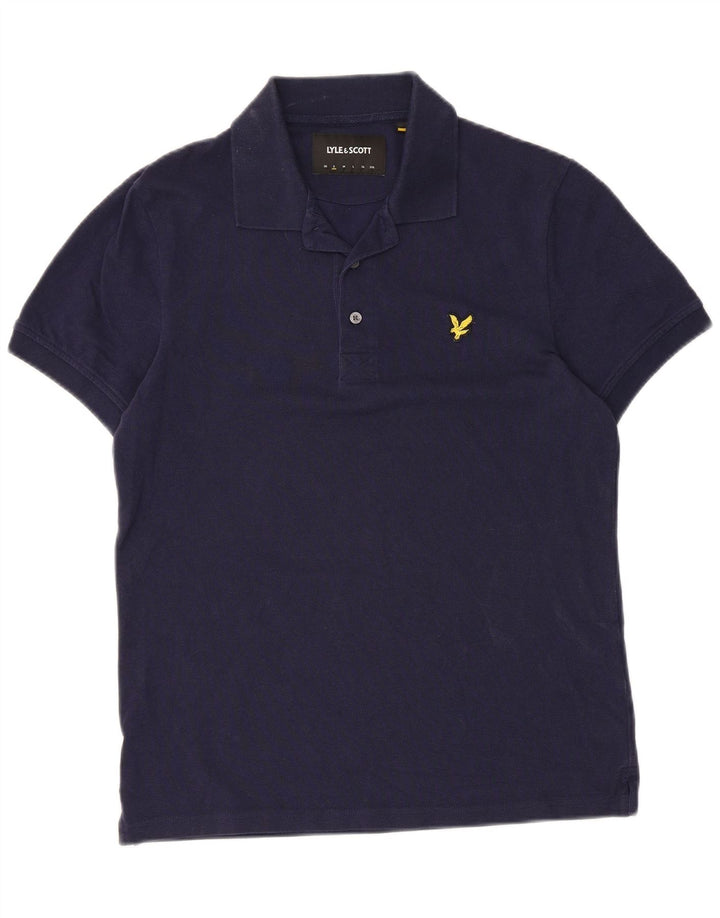 Lyle & Scott Ανδρικό πουκάμισο Polo Μικρό Βαμβακερό Navy Blue