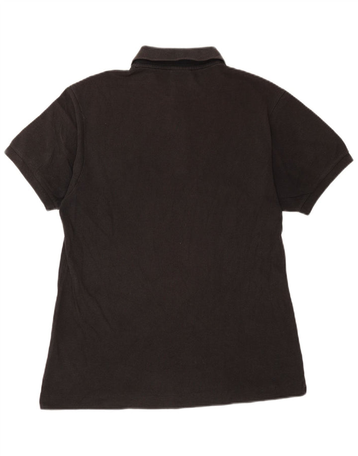 Ανδρικό πουκάμισο πόλο Lacoste Νούμερο 4 Μεσαίο μαύρο βαμβακερό