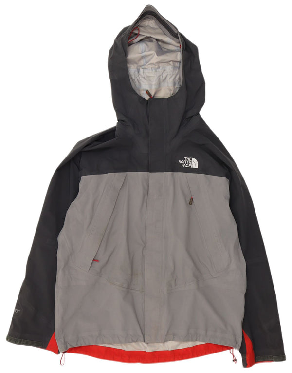 Ανδρικό μπουφάν βροχής με κουκούλα North Face UK 40 Large Grey Colourblock