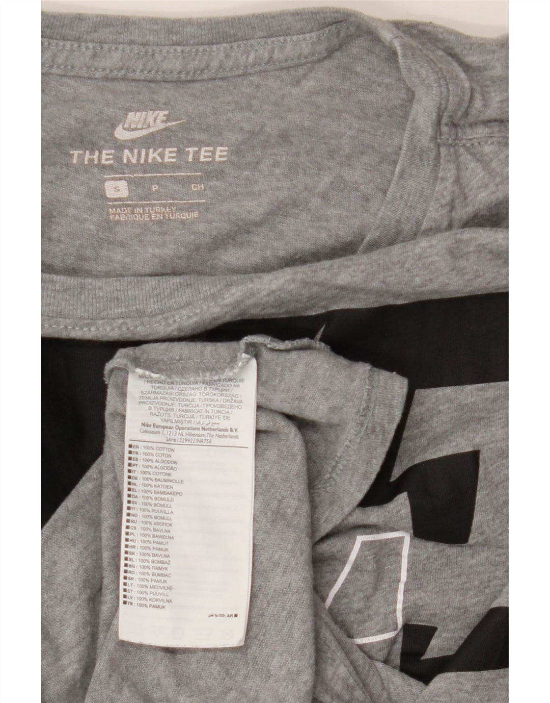 Γυναικείο γραφικό μπλουζάκι NIKE τοπ 10 μικρού γκρι βαμβακερό μπλουζάκι