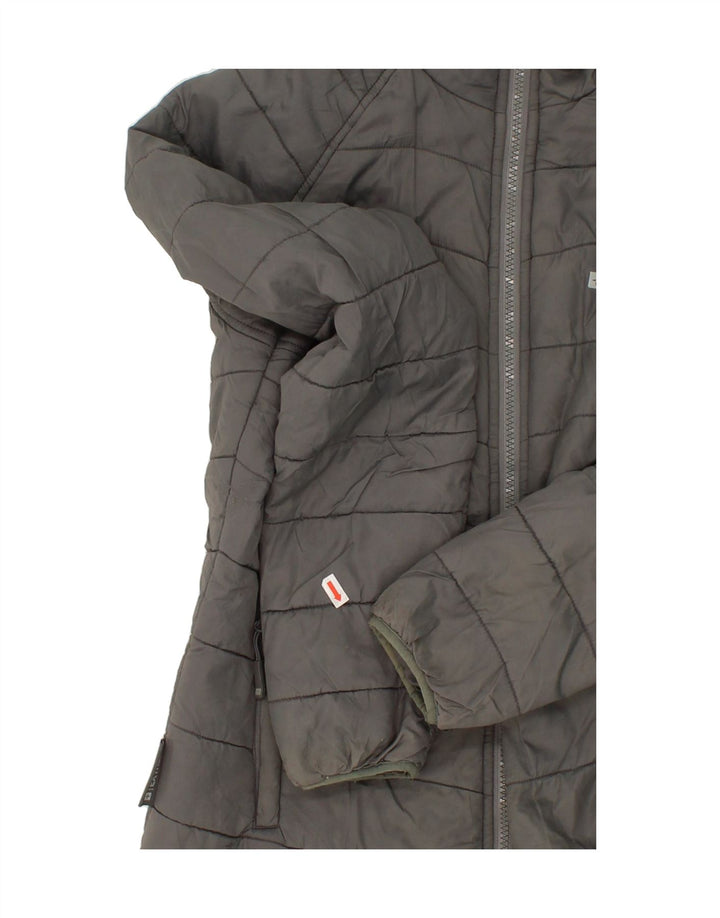 MOUNTAIN WAREHOUSE Womens Padded Jacket UK 10 Small Grey Polyester Vintage Mountain Warehouse and Second-Hand Mountain Warehouse from Messina Hembry 