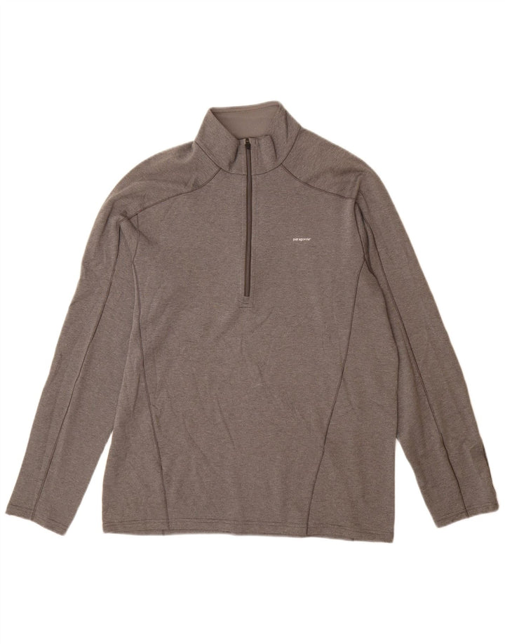 Ανδρική φόρμα πουλόβερ με φερμουάρ PATAGONIA Top Large Grey Polyester