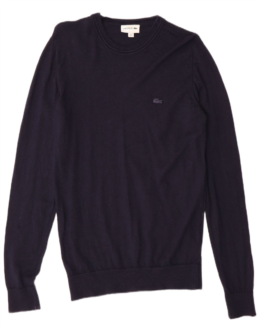 Ανδρικό πουλόβερ Lacoste Crew Neck Jumper Μέγεθος 4 Μεσαίο παρθένο μαλλί μπλε Navy