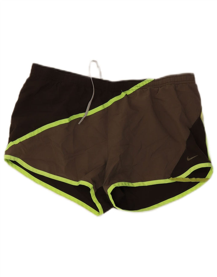 Ανδρικό αθλητικό σορτς Nike Dri Fit σε μεσαίο καφέ χρώμα από πολυεστέρα