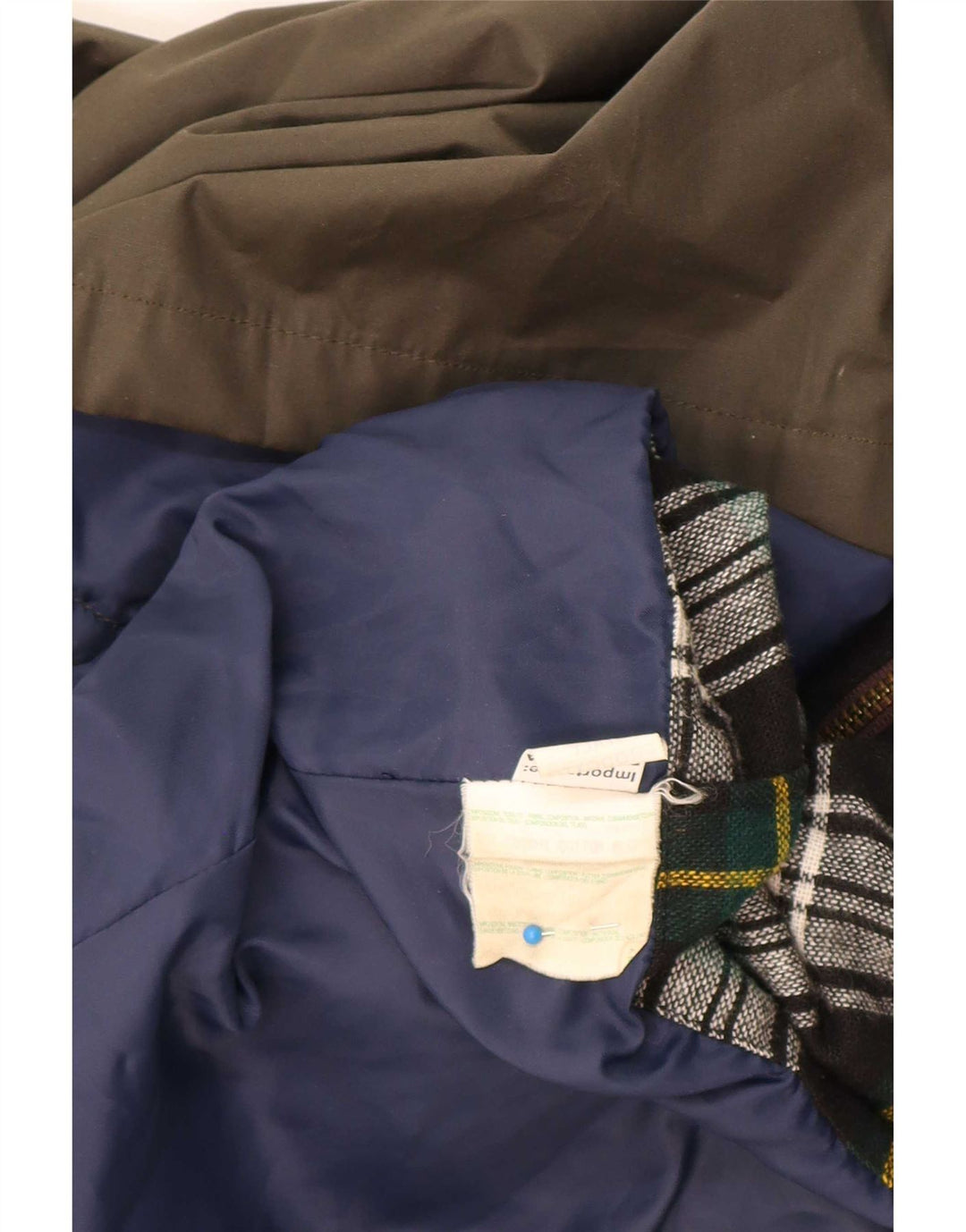 Brugi Ανδρικό κερωμένο βαμβακερό μπουφάν UK 40 Large Khaki Colourblock