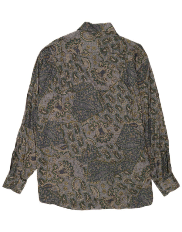 Ανδρικό πουκάμισο Gandolfi XL Γκρι Paisley Viscose