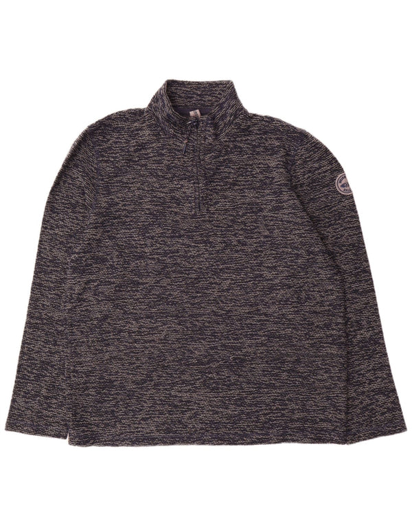 Weird Fish Ανδρικό φούτερ με φερμουάρ Jumper XL Ακρυλικό με κουμπωτά μπλε ναυτικό