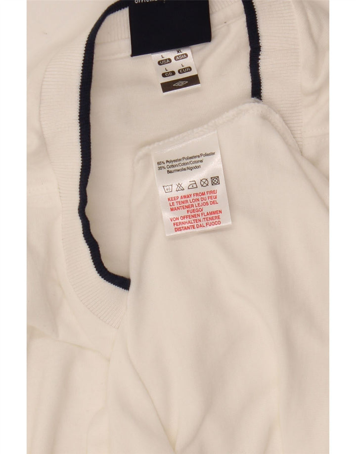 Ανδρικό T-Shirt Umbro Top Large White Polyester
