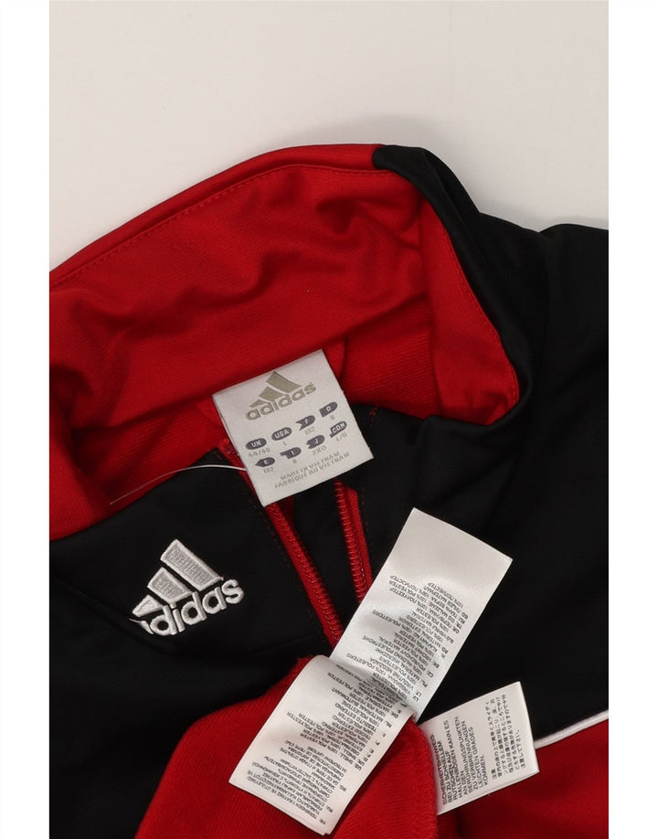 Ανδρική φόρμα Adidas Top Jacket UK 44/46 Large Red Colourblock Polyester