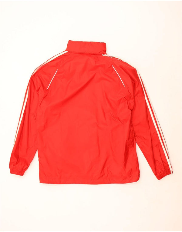 Adidas Ανδρικό μπουφάν βροχής με κουκούλα UK 38 Medium Red Polyester