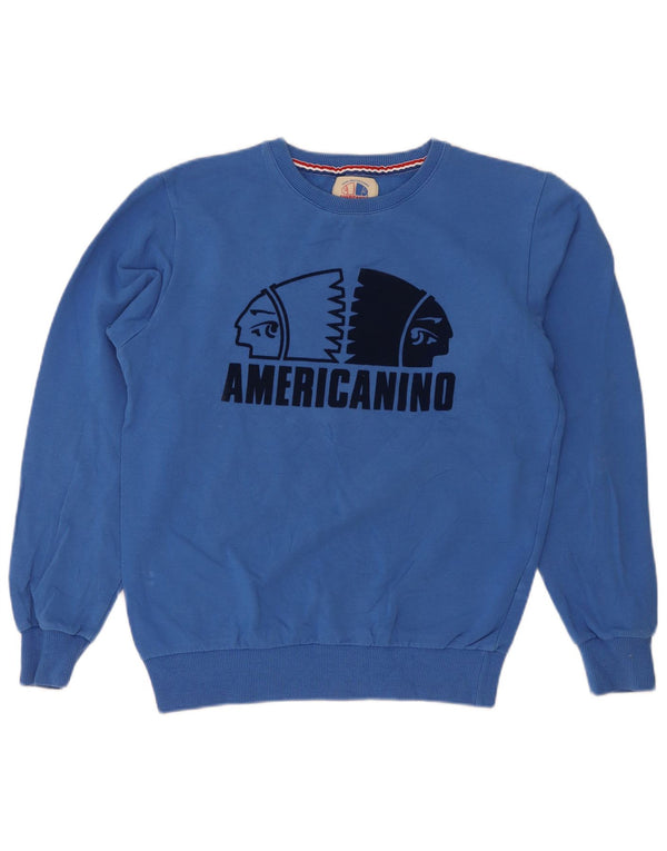 Γραφικό Φούτερ Americanino Boys Jumper 13-14 ετών Μπλε βαμβακερό