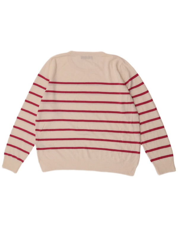Marks & Spencer Γυναικείο πουλόβερ με λαιμόκοψη UK 16 Large Off White