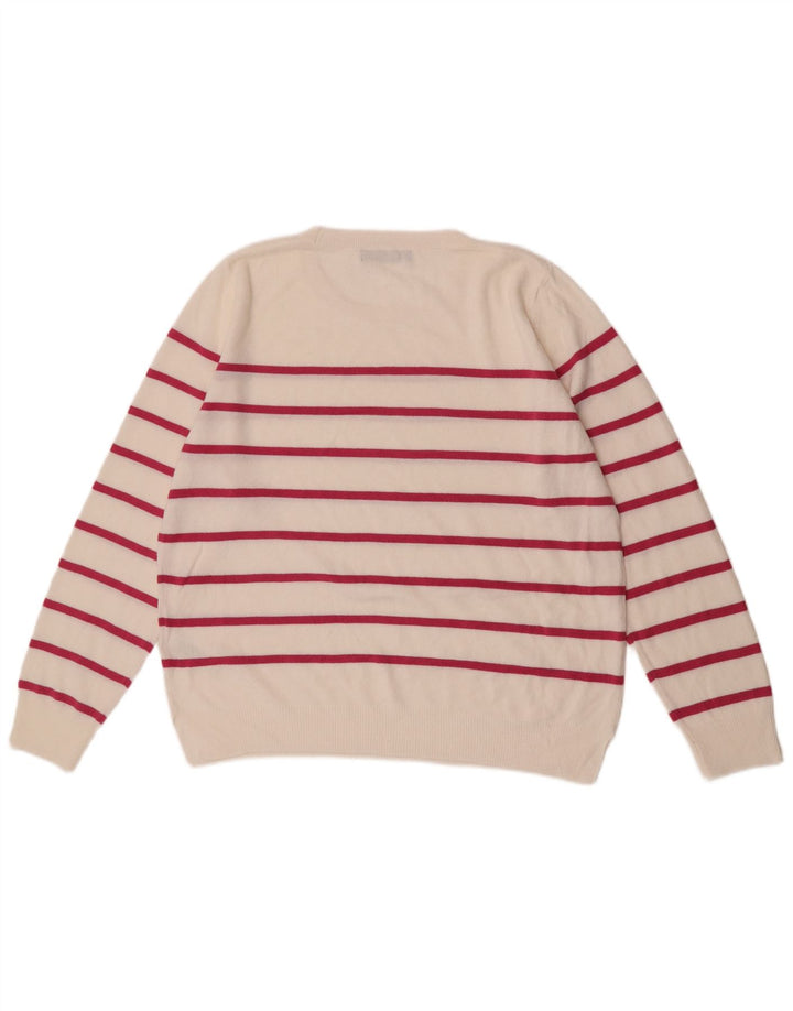 Marks & Spencer Γυναικείο πουλόβερ με λαιμόκοψη UK 16 Large Off White