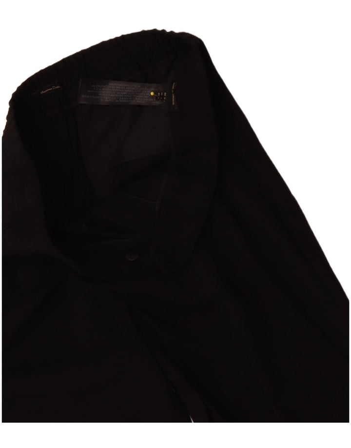 MASSIMO DUTTI Γυναικείο ίσιο παντελόνι EU 40 Medium W30 L26 Μαύρο