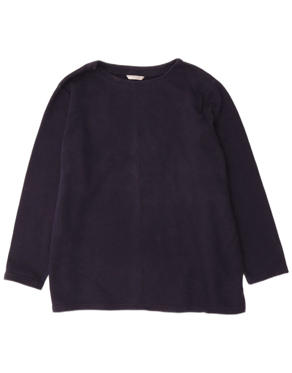 MARKS & SPENCER Γυναικεία φούτερ Jumper UK 22 3XL Navy Blue Cotton