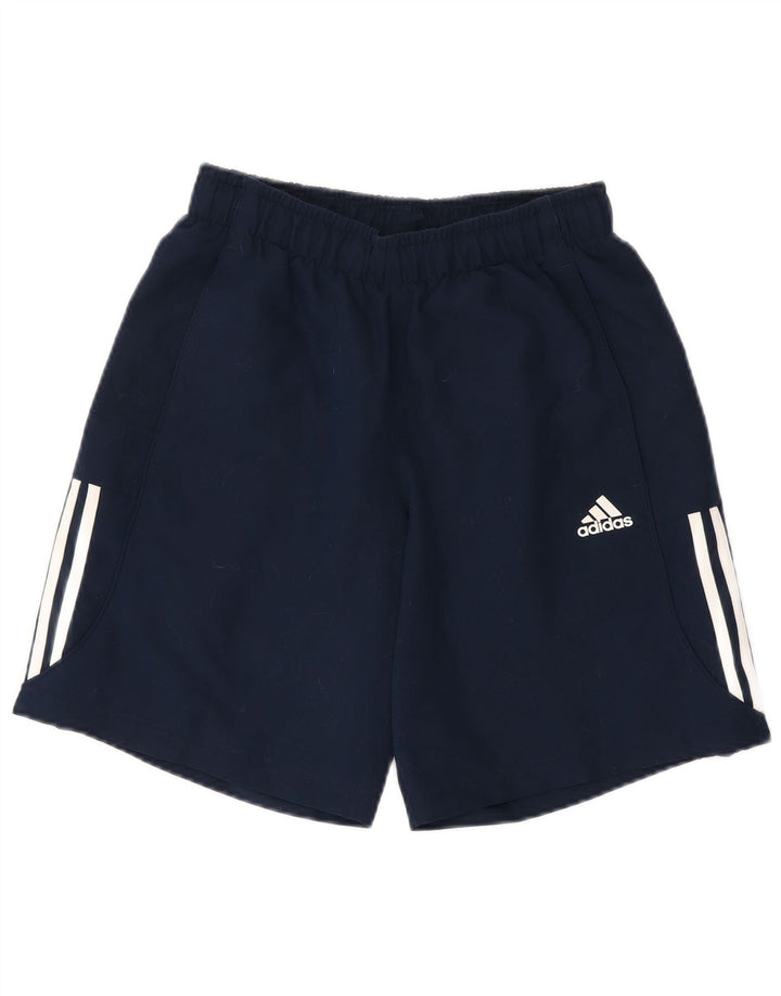ADIDAS Mens Climalite Sport Shorts Small Navy Blue Polyester