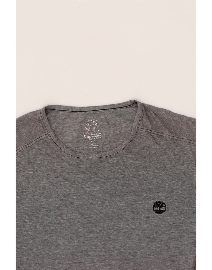 TIMBERLAND Mens T-Shirt Top Small Grey Cotton Vintage Timberland and Second-Hand Timberland from Messina Hembry 