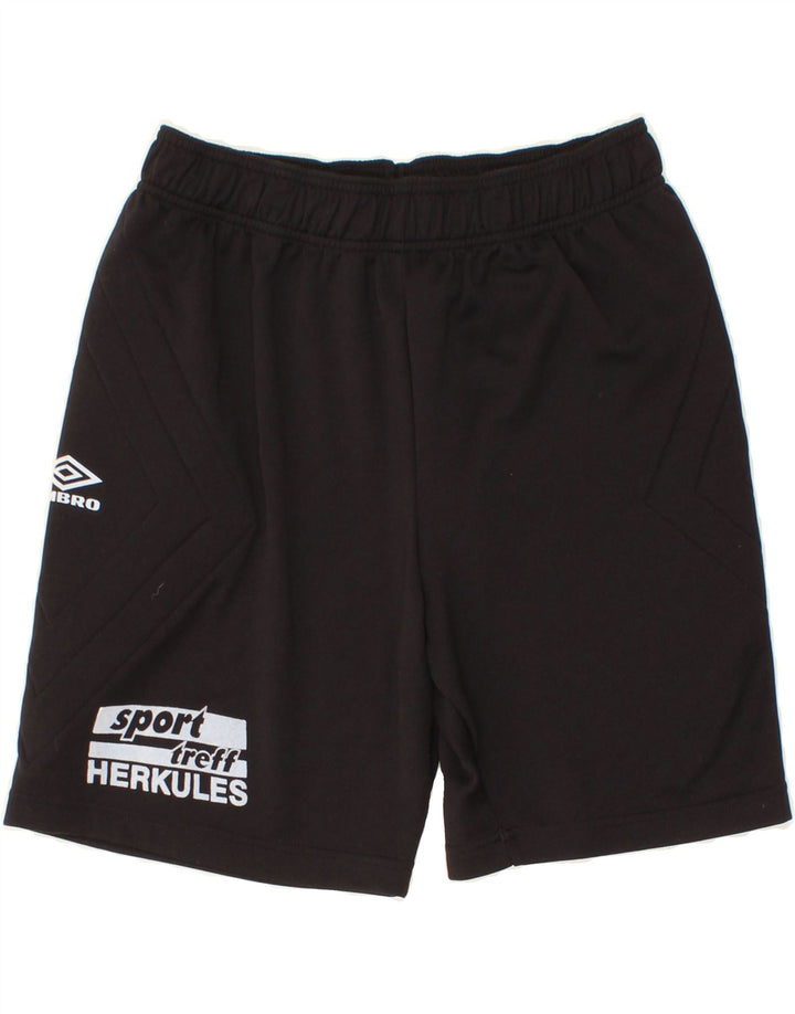UMBRO Mens Graphic Sport Shorts XL Black Polyester Vintage Umbro and Second-Hand Umbro from Messina Hembry 