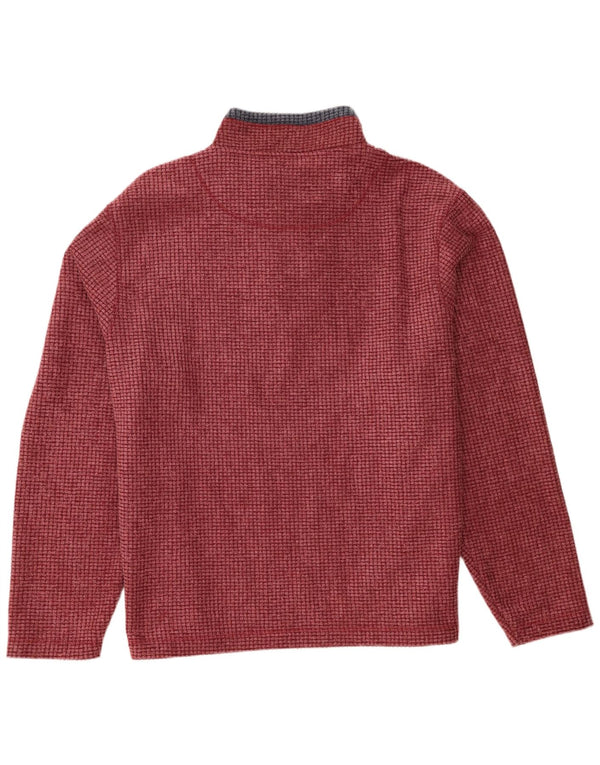 Weird Fish Mens Zip Fleece Jumper 4XL μπορντό πολυεστέρας