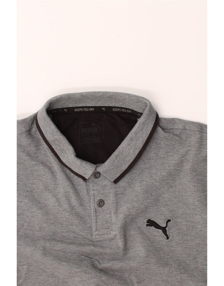 PUMA Mens Polo Shirt Large Grey Vintage Puma and Second-Hand Puma from Messina Hembry 