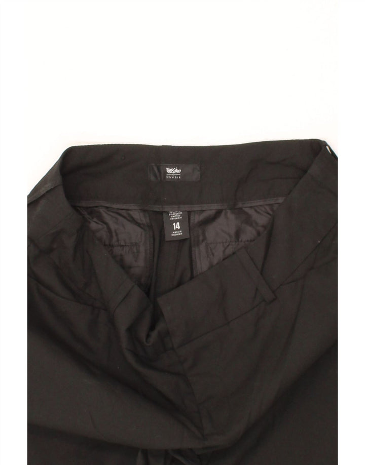 MOSSIMO Womens Flare Casual Trousers US 14 XL W36 L32 Black Polyester Vintage Mossimo and Second-Hand Mossimo from Messina Hembry 
