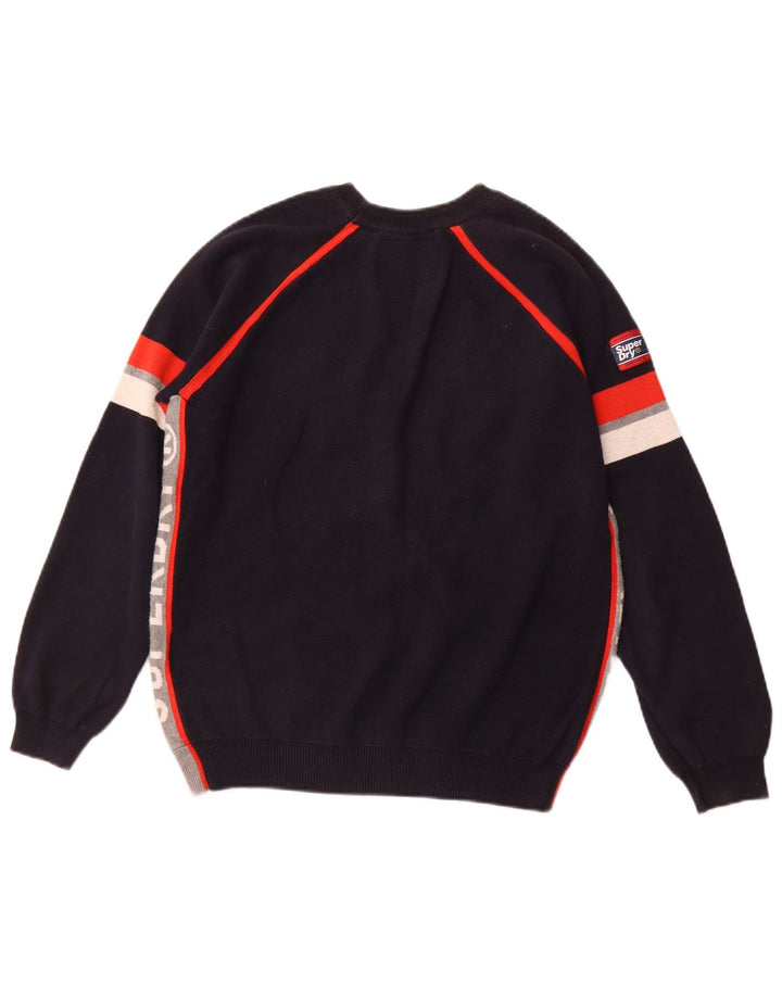Γυναικείο πουλόβερ SUPERDRY Crew Neck Jumper UK 14 Medium Navy Blue