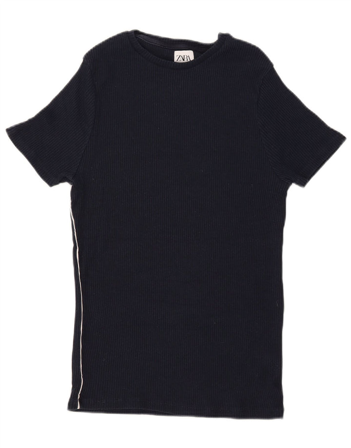Ανδρικό T-Shirt Zara Top Medium Navy Blue
