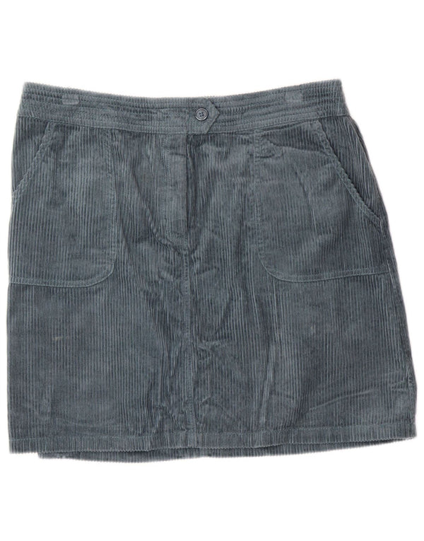 Γυναικεία κοτλέ φούστα MONSOON UK 16 Μεγάλη W34 Πράσινη βαμβακερή