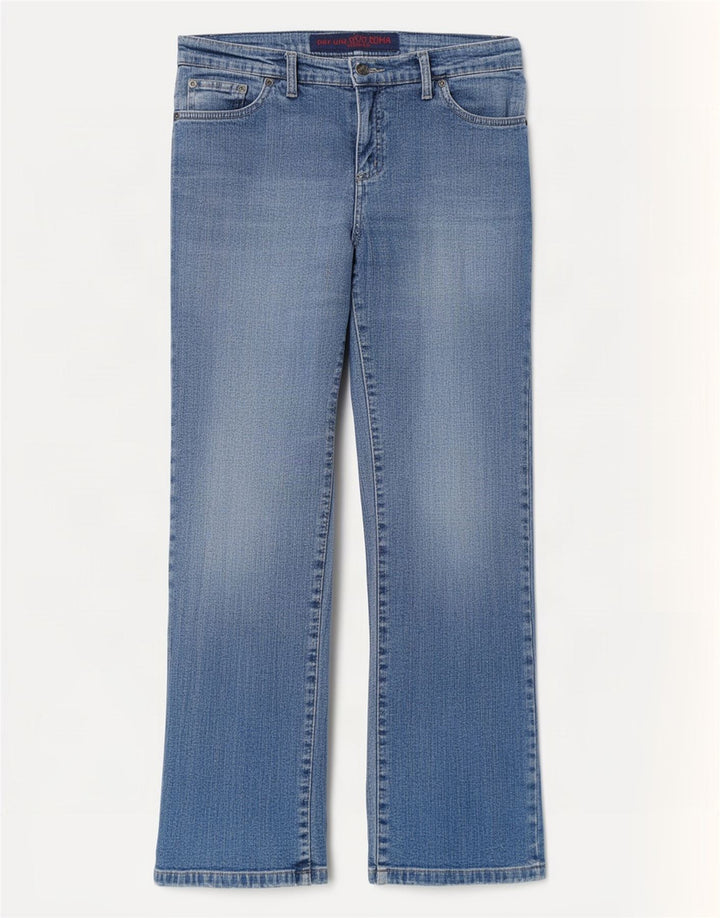 Γυναικεία Marks & Spencer Per Una Bootcut Jeans UK 12 Medium W30 L29 Blue