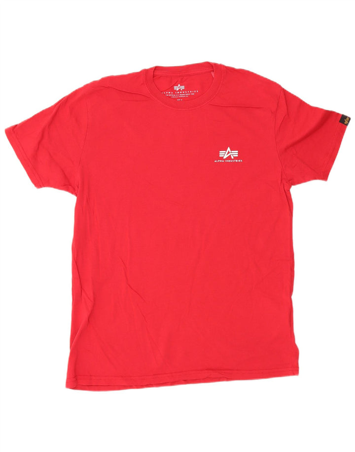 Ανδρικό T-Shirt Alpha Industries Top Μεσαίο κόκκινο βαμβακερό