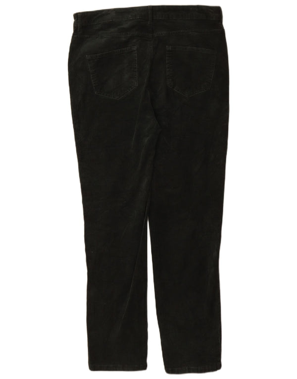 Marks & Spencer Γυναικείο Slim Κοτλέ Παντελόνι UK 16 Large W34 L30 Green