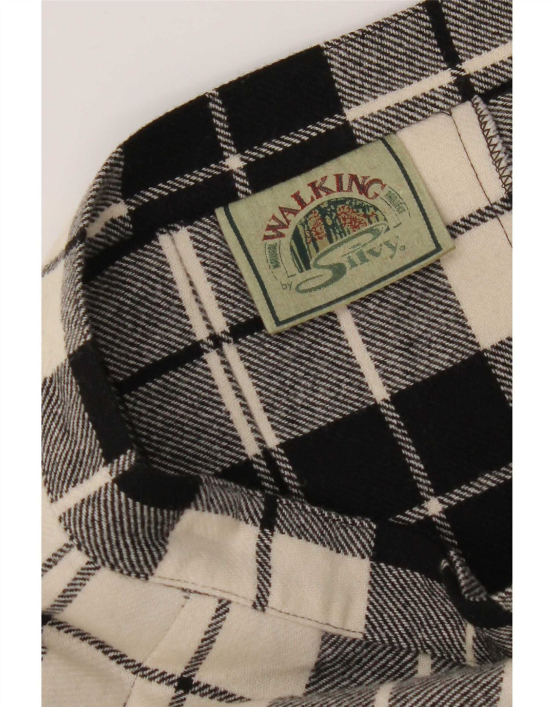 Silvy Γυναικεία Wrap Φούστα IT 44 Medium W26 Μαύρο καρό μαλλί
