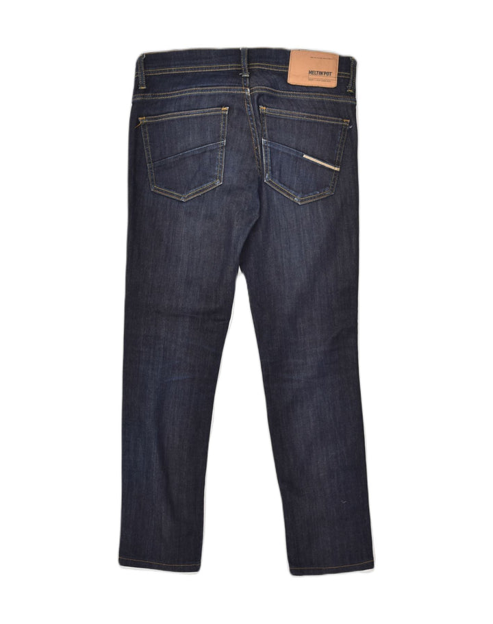 MELTIN' POT Womens Slim Jeans W29 L27  Navy Blue Cotton | Vintage Meltin' Pot | Thrift | Second-Hand Meltin' Pot | Used Clothing | Messina Hembry 