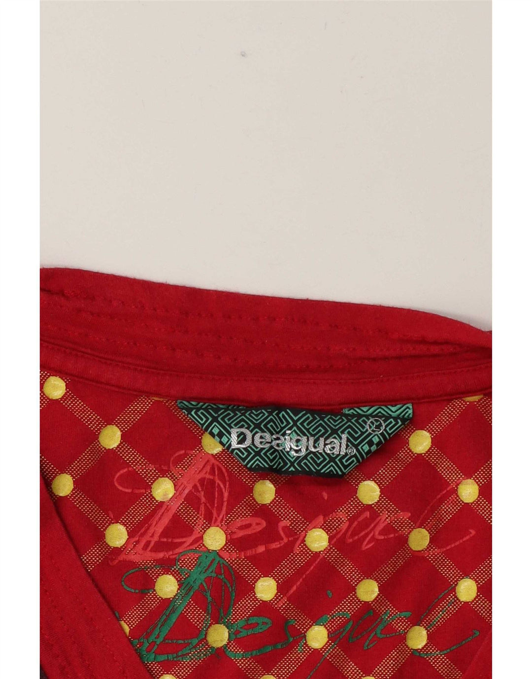 Desigual Γυναικείο μακρυμάνικο τοπ με γραφικά UK 14 Μεγάλο πολύχρωμο γεωμετρικό