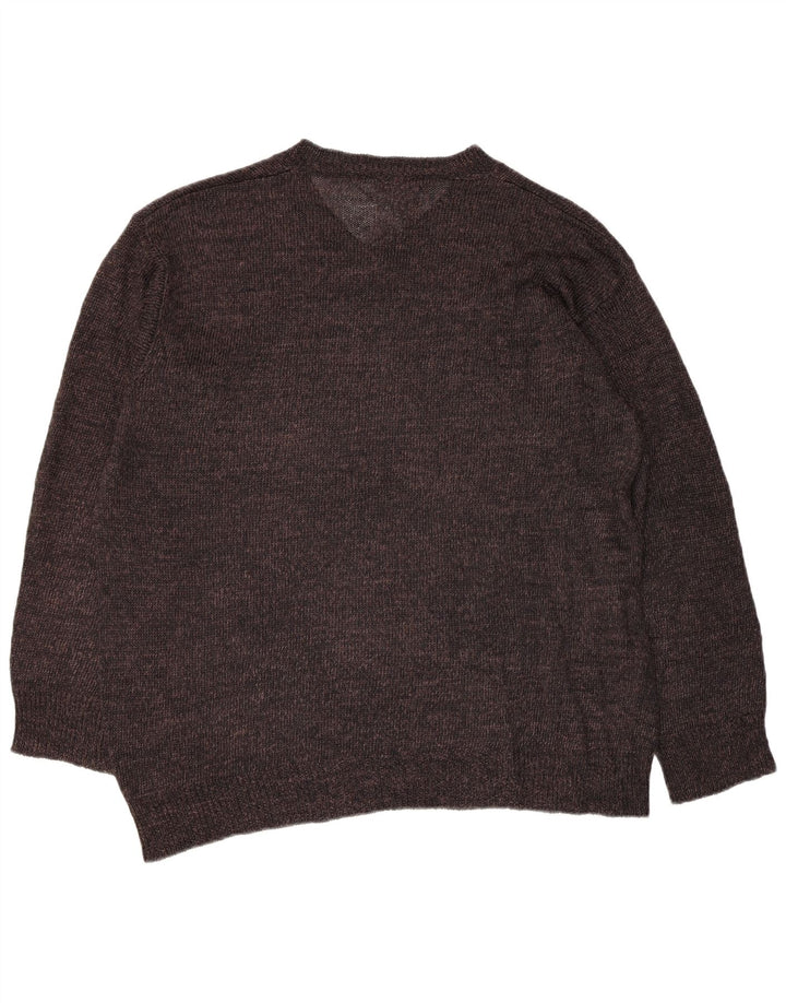 Dolce & Gabbana γυναικείο πουλόβερ με λαιμόκοψη IT 48 XL καφέ βισκόζη