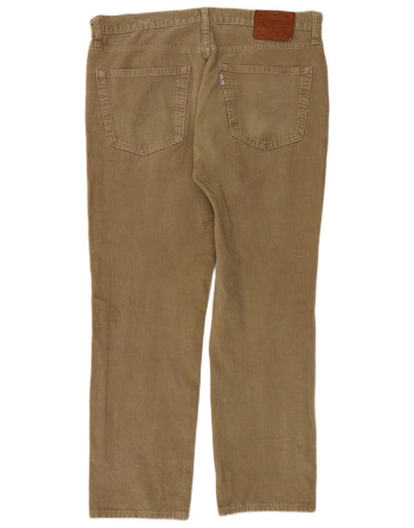 Levi's Mens 511 Slim Corduroy Παντελόνι W36 L30 Χακί Βαμβακερό