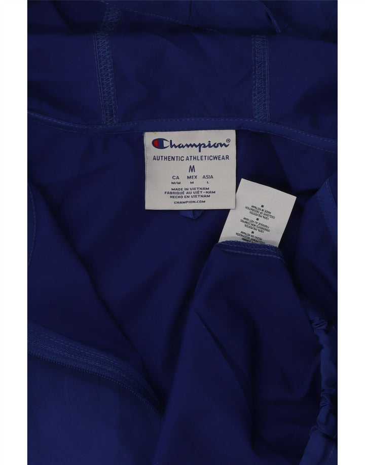 Ανδρικό μπουφάν βροχής με κουκούλα Champion UK 38 Medium Blue Polyester