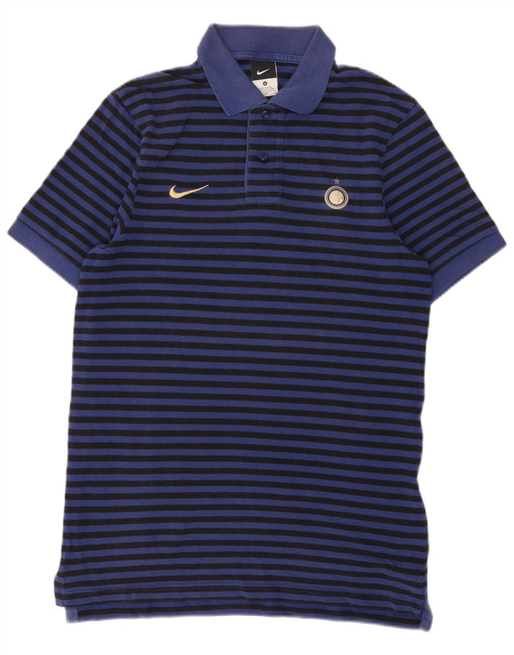 Ανδρικό μπλουζάκι Nike Inter Milan Polo, Βαμβακερό μεσαίο μπλε ναυτικό ριγέ