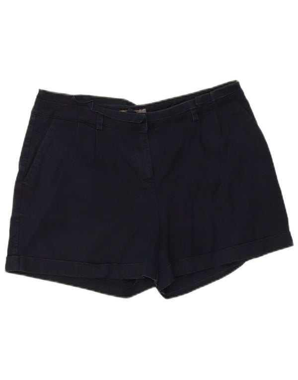 Oasis γυναικείο σορτς Chino UK 12 Medium W34 Navy Blue Cotton