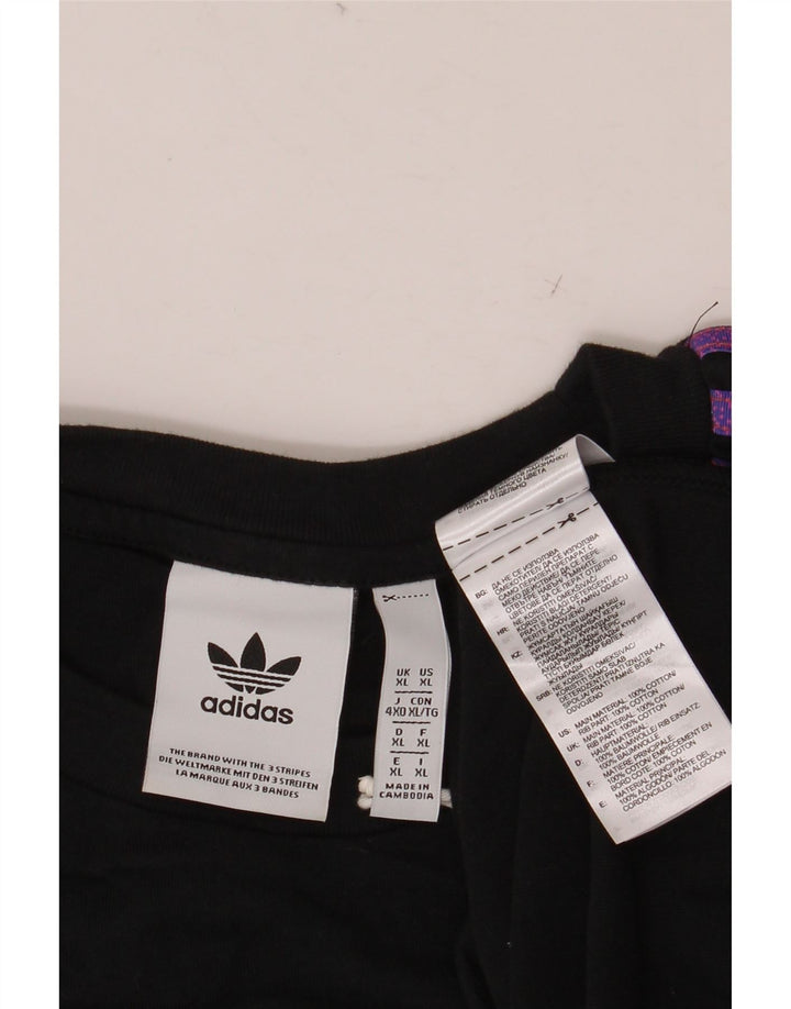 Ανδρικό T-Shirt ADIDAS Top XL Μαύρο βαμβακερό