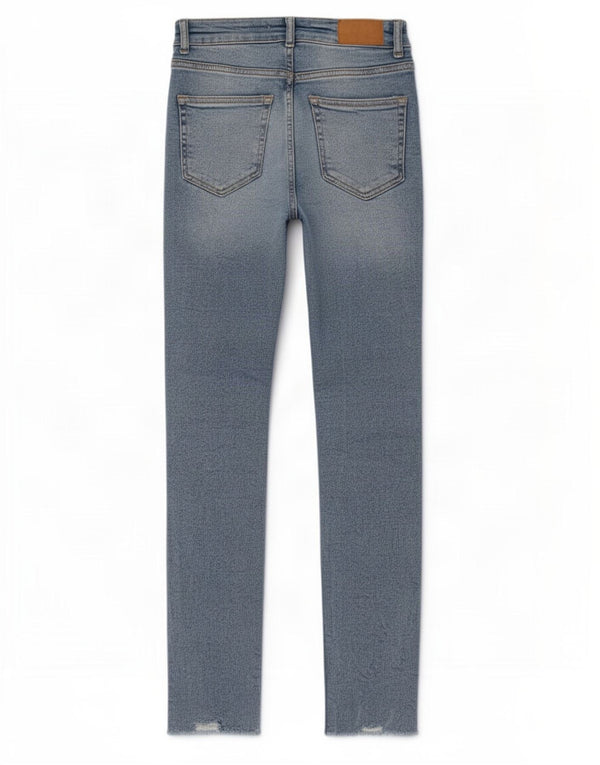Zara Womens Distressed Skinny Jeans EU 36 XS W26 L27 Blue