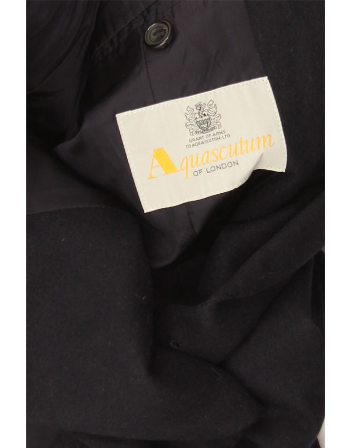 Aquascutum Ανδρικό σακάκι με διπλό στήθος UK 36 Small Navy Blue