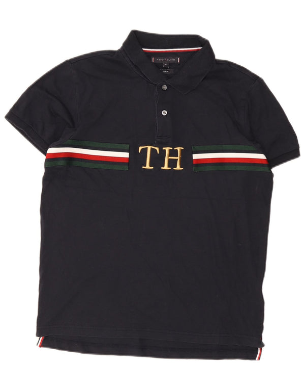 Tommy Hilfiger Ανδρικό πουκάμισο Polo Graphic Slim Fit Medium Navy Blue ριγέ
