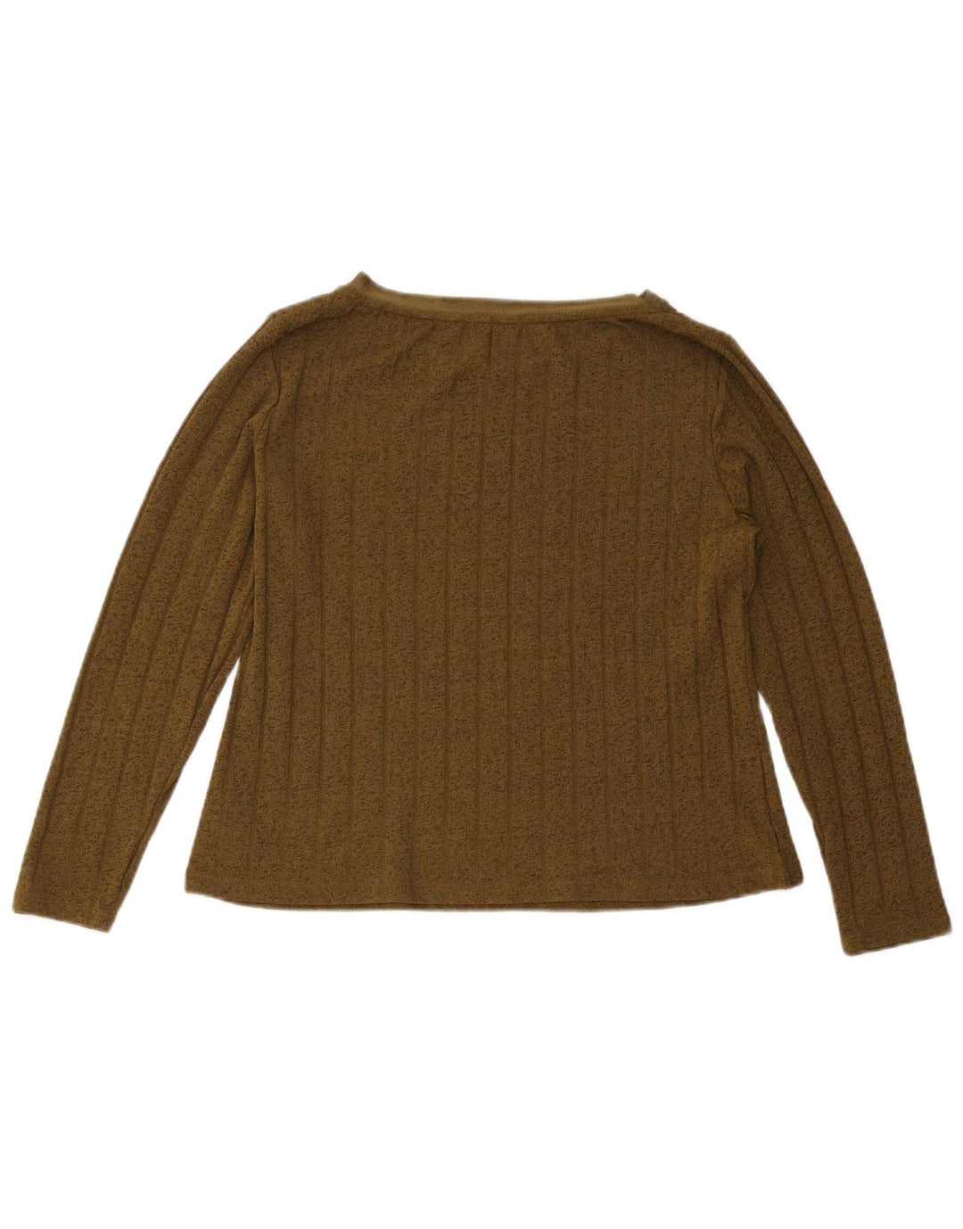 Marks & Spencer Γυναικείο τοπ μακρυμάνικο UK 12 Medium Khaki Polyester