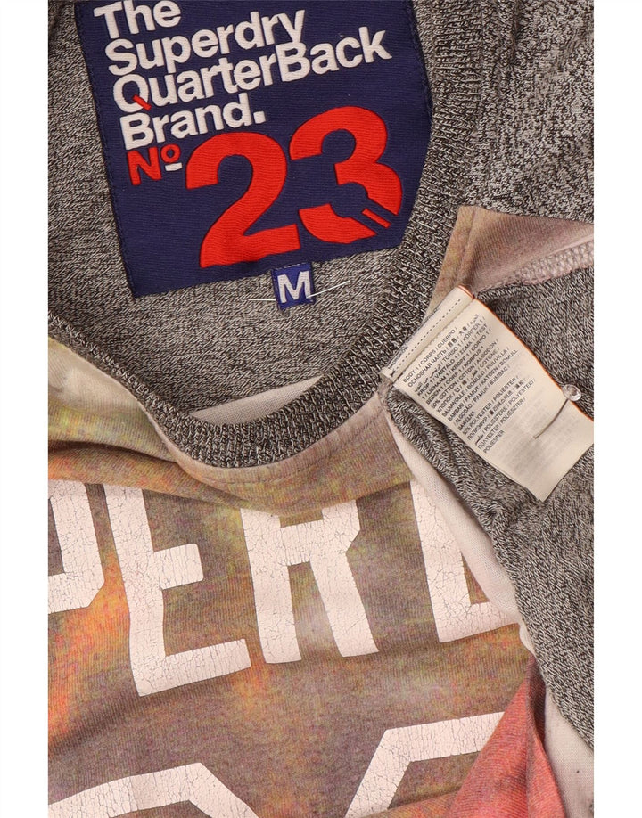 Ανδρικό γραφικό T-Shirt Superdry Top Μεσαίο γκρι βαμβακερό