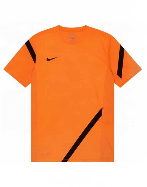 Ανδρικό γραφικό μπλουζάκι Nike Dri Fit, μικρό πορτοκαλί, πολυεστέρας