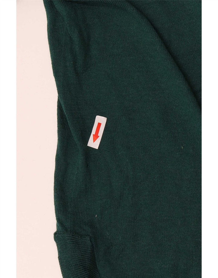 Γυναικείο πουλόβερ με λαιμόκοψη Fat Face UK 12 Medium Green Polyester