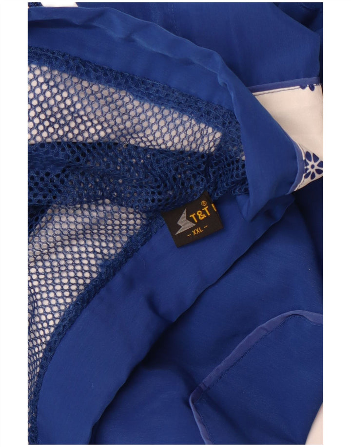 Γυναικεία αθλητική φόρμα VINTAGE Top Jacket 2XL Blue Colourblock Retro